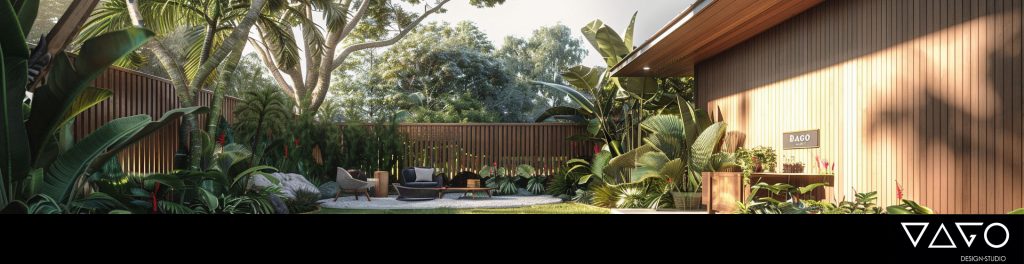 Construction site with building framework and materials